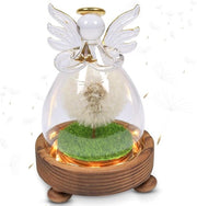 Decorazione per vaso con fiori di cavallo in vetro con luce LED - Ideale come regalo per donna, madre, nonna, amica, sorella - Perfetta per compleanni, matrimoni, San Valentino, Natale