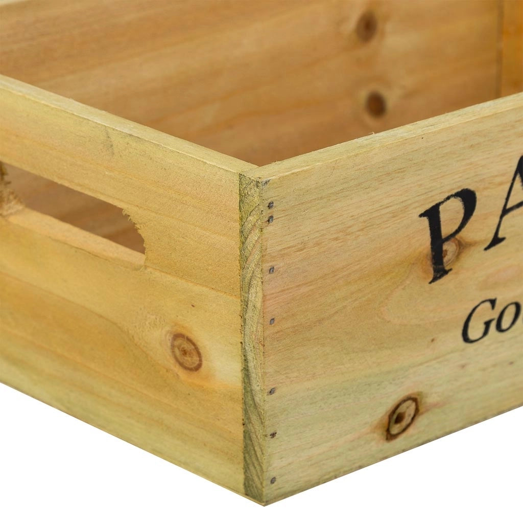 Cesto in legno marrone 28x18x11/23x13h