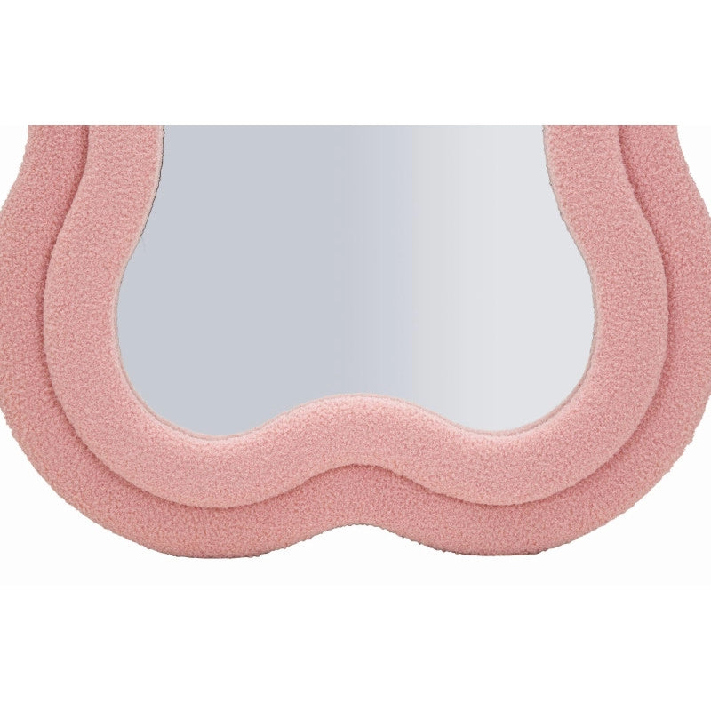 Specchio Da Muro Teddy Rosa cm 60x4x160 (misura Specchio cm 39x137)