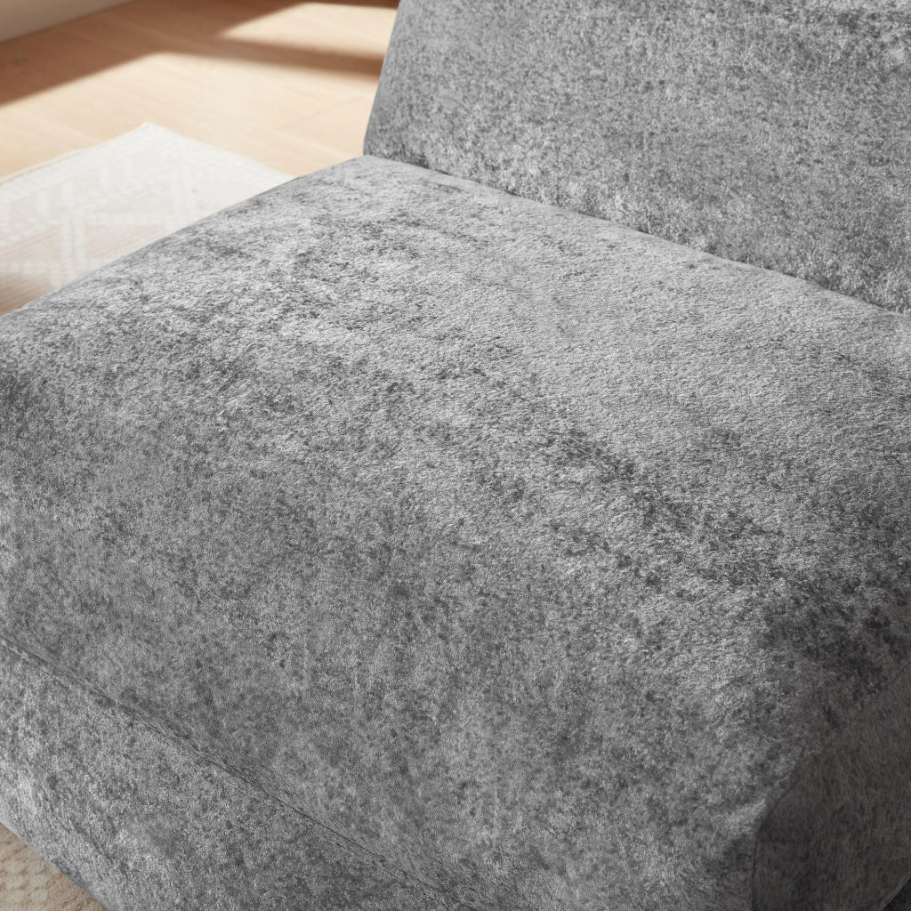 Seduta combinabile grigia in schiuma dal design unico
