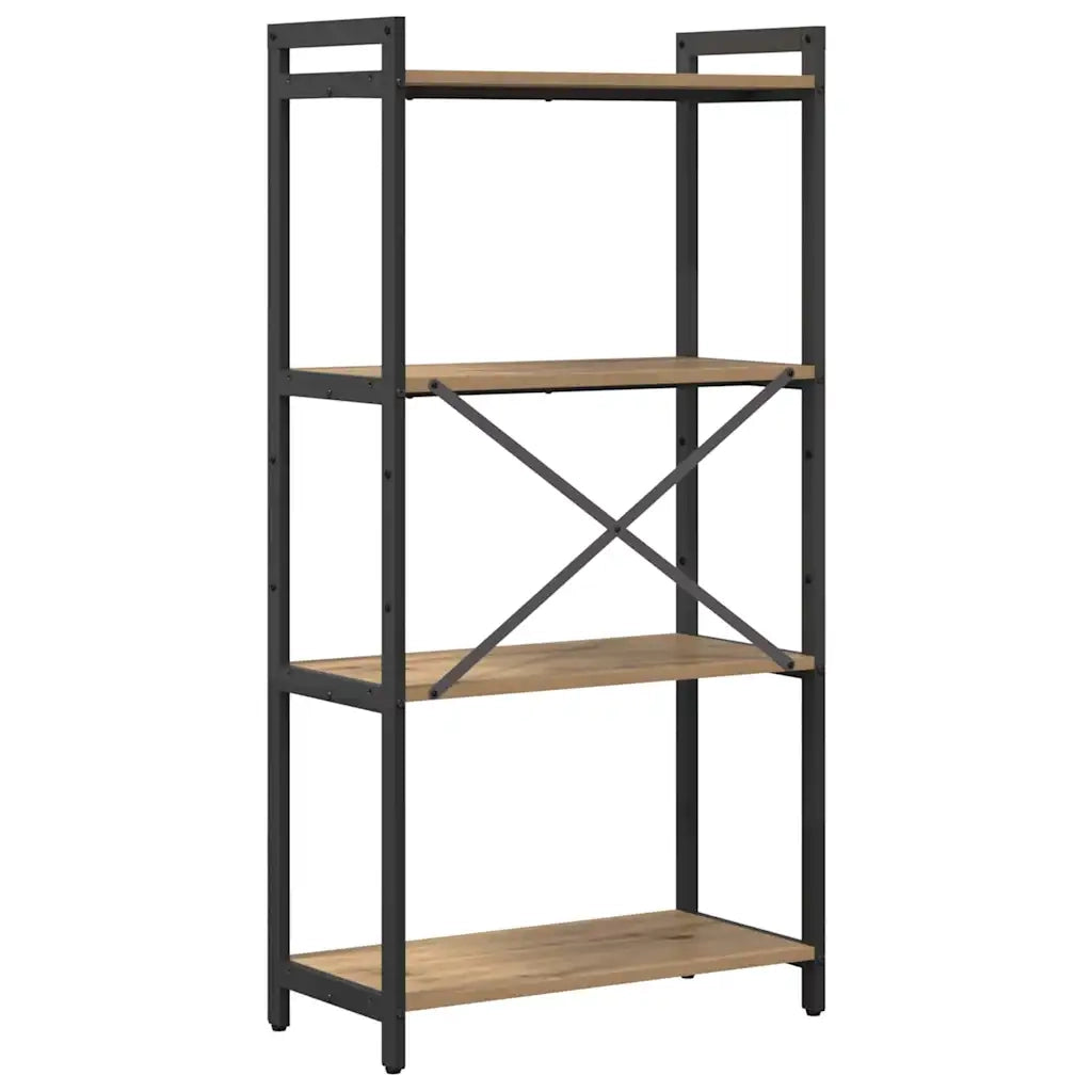Libreria-Scaffale per Libri-Mobile di Stoccaggio Rovere artigianale 40 x 30 x 85 cm Legno multistrato 793880