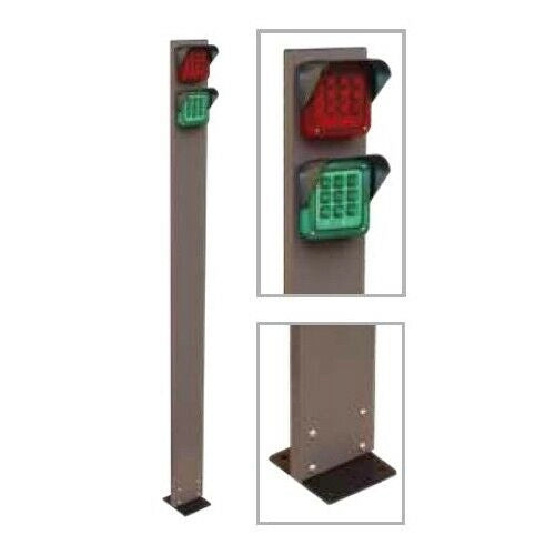 TRAFFIC COLONNETTA 12X2X150H CM CON SEMAFORO 550/3022 AUTOMAZIONE AUTOMATISMI