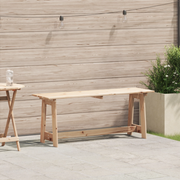Panchina da esterno 119x35x47 cm in legno massello di pino