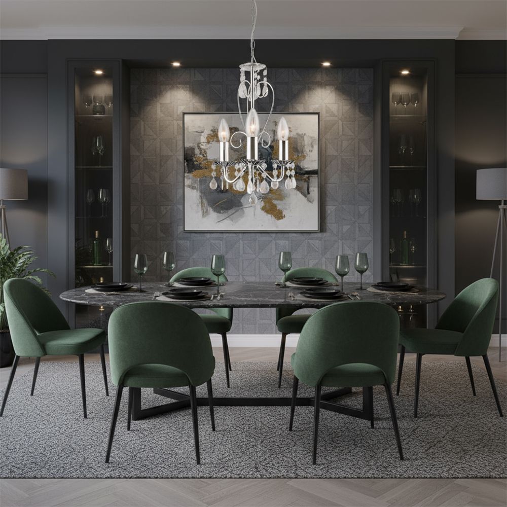 Lampada Da Soffitto Ebt011-3cp Chrome