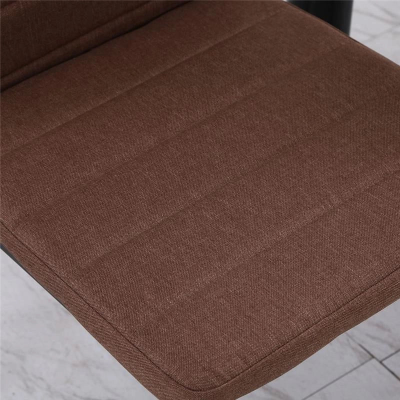 SET 4 SEDIE IMBOTTITE STILE MODERNO IN METALLO E TESSUTO CACHI