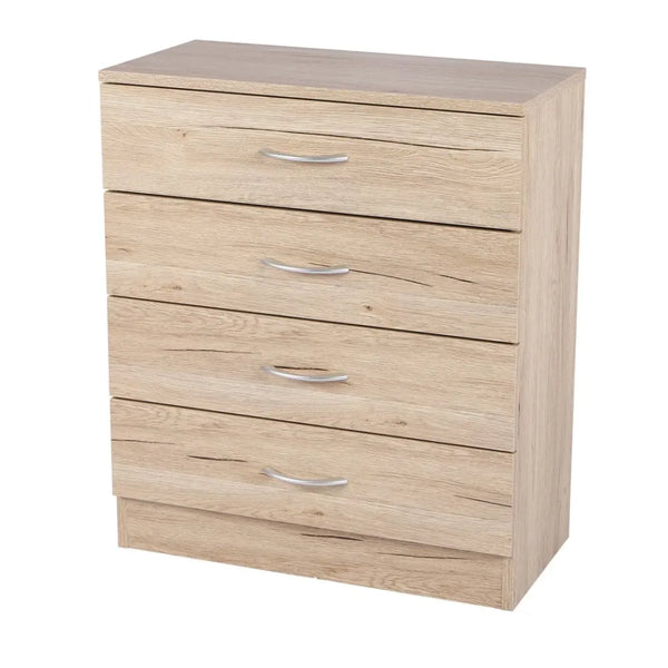 Mobile porta scarpe con 4 cassetti - 60x30x70 cm, colore rovere sonoma - Collezione SONORIA