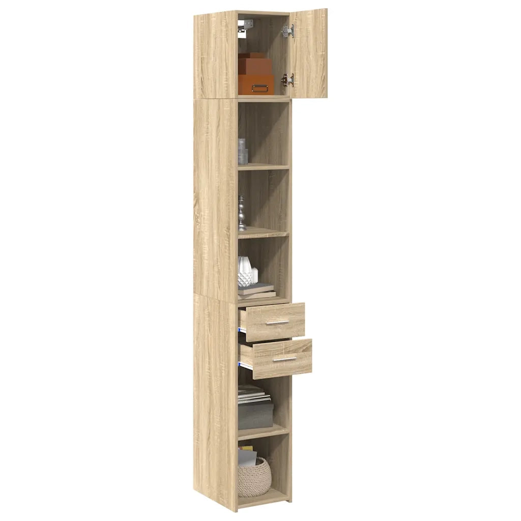 Mobile Sottile Rovere Sonoma 30x42,5x225 cm in Truciolato 3281268