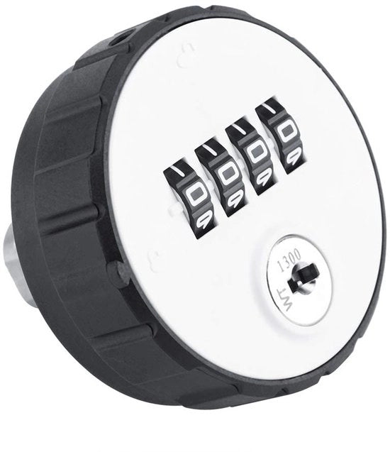 Chiusura a combinazione, 4 cifre, serratura di cassa con cilindro 3/4 pollici, serratura di sicurezza codificata per cassa, armadio, postino (20 mm/0,8 pollici)