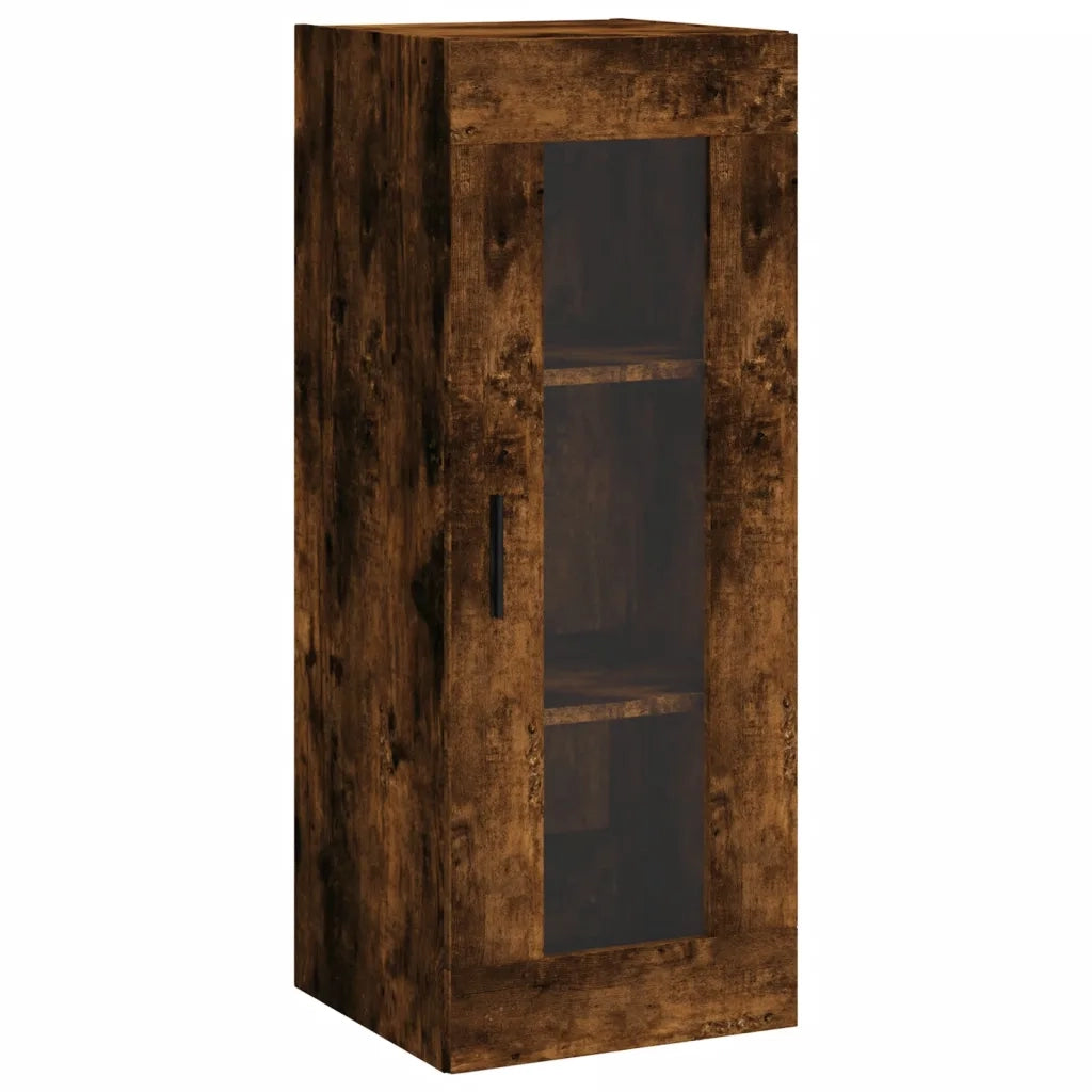 Credenza Rovere Fumo 34,5x34x180 cm in Legno Multistrato 3199254