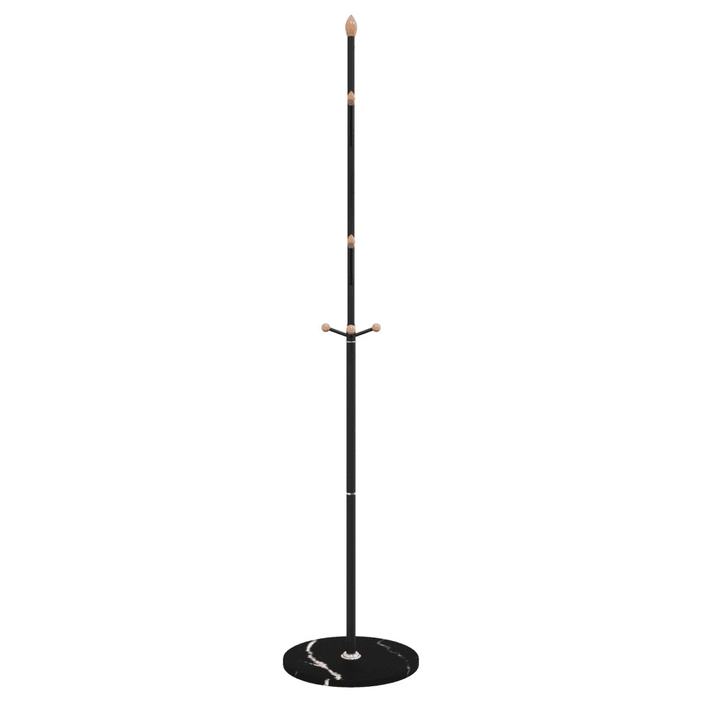 Appendiabiti Nero 177 cm in Ferro Verniciato a Polvere CFW4368437