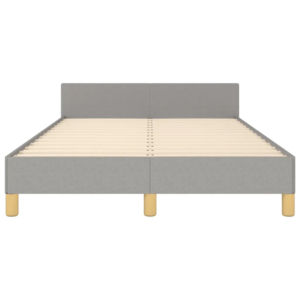 Giroletto senza Materasso Grigio Chiaro 120x190 cm in Tessuto