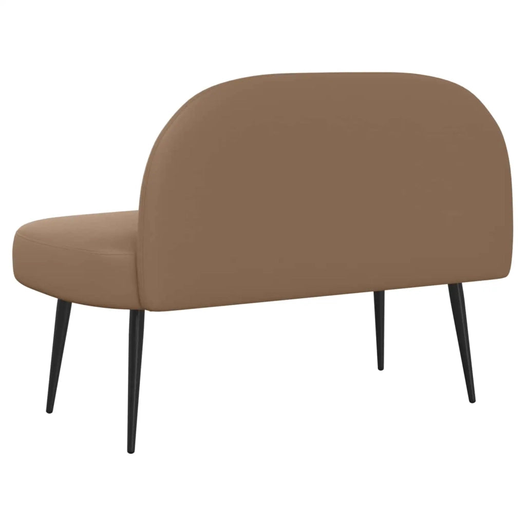 Panchina imbottita con schienale Cappuccino 110 x 60 x 76 cm 42040804