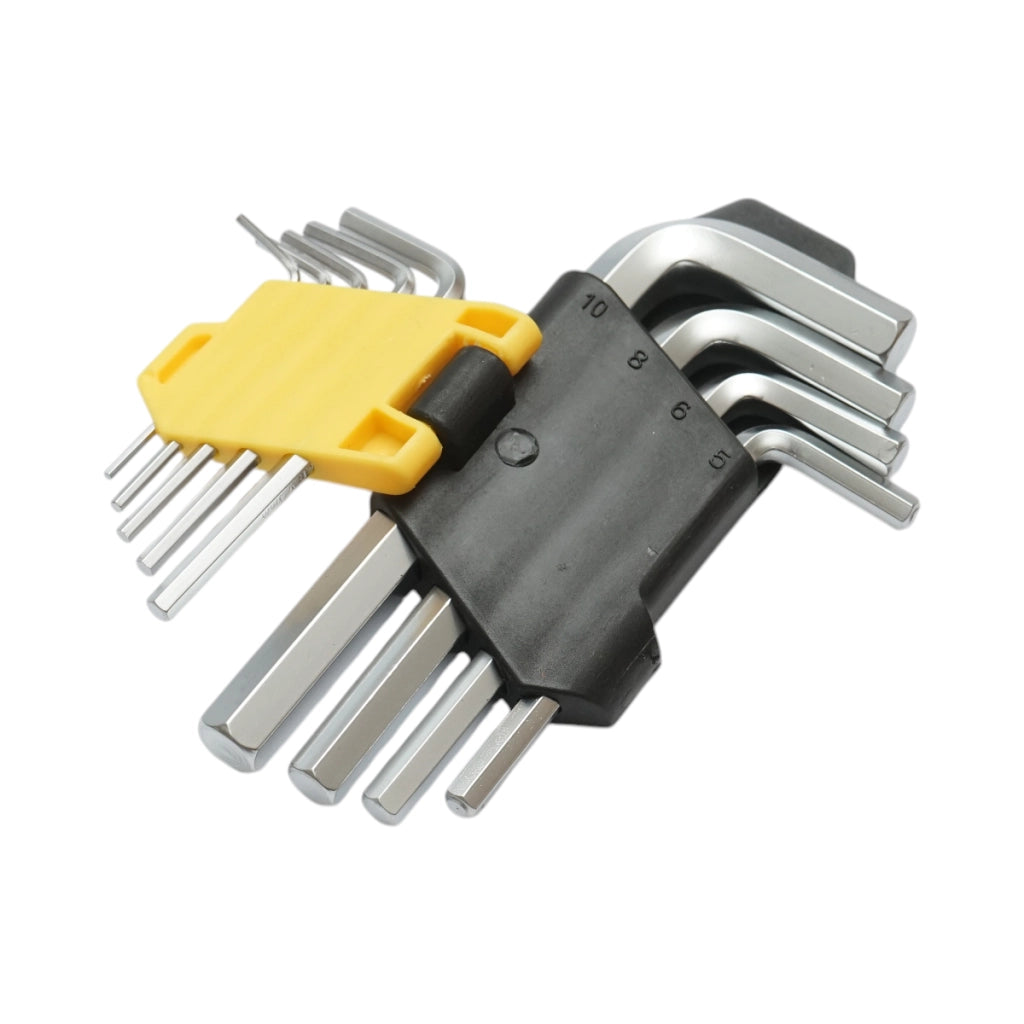 Set di 9 chiavi a brugola esagonali da 1,5-10 mm in acciaio Cr-V Crownman