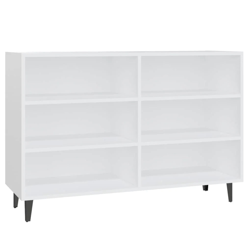 Buffet credenza cassettiera armadio mobile contenitore organizer per cucina soggiorno salotto 103,5 x 35 x 70 cm legno ingegnerizzato bianco 02_0030179