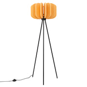 Lampada da terra moderna a sospensione MULA con paralume in feltro arancione spagnolo da 45 cm