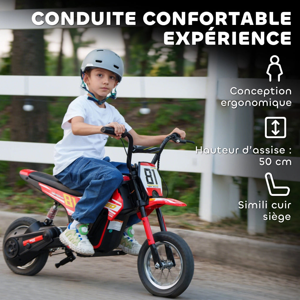 Moto Elettrica per Bambini 24V 250W ¨C zephmum ¨C Rosso
