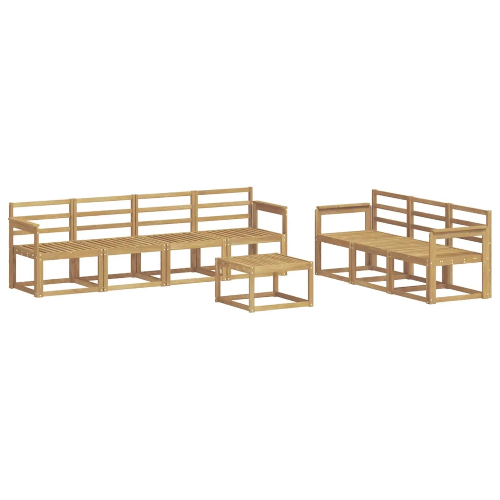 Set di divani da esterno 8 pcs Bianco 59 x 59 x 37 cm 3387338