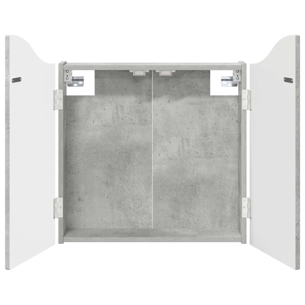 Armadio per Dartboard Grigio Cemento 56 x 12 x 63 cm 8006654