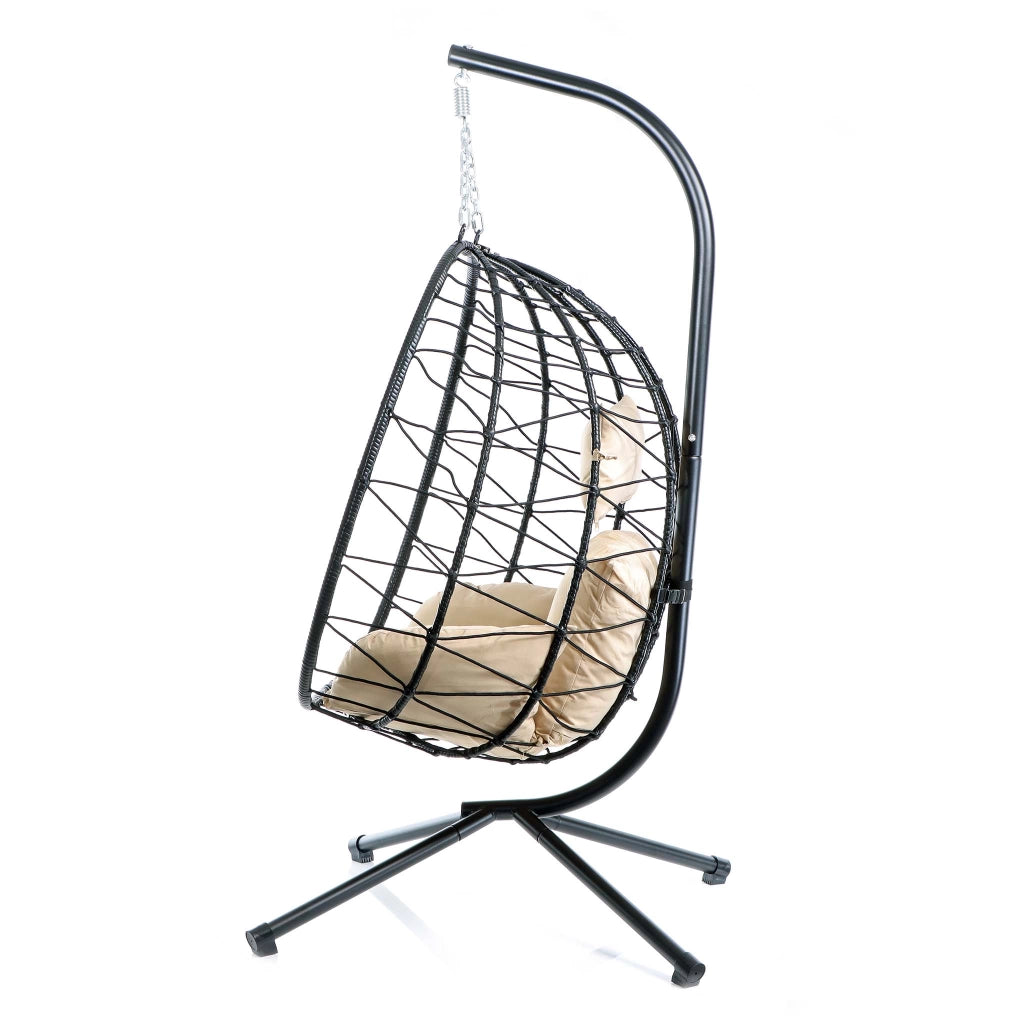Poltrona sospesa in rattan indoor outdoor max 130 kg Sedia a dondolo