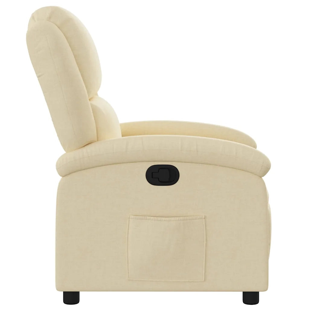 Divano Sedia-Poltrona reclinabile in Tessuto Crema 921413