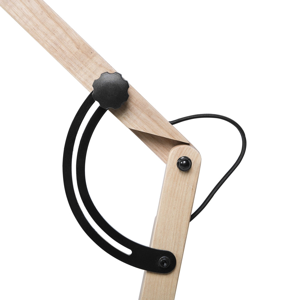 Lampada da Terra Colore Nero Metallo 175 cm Orientabile Industriale