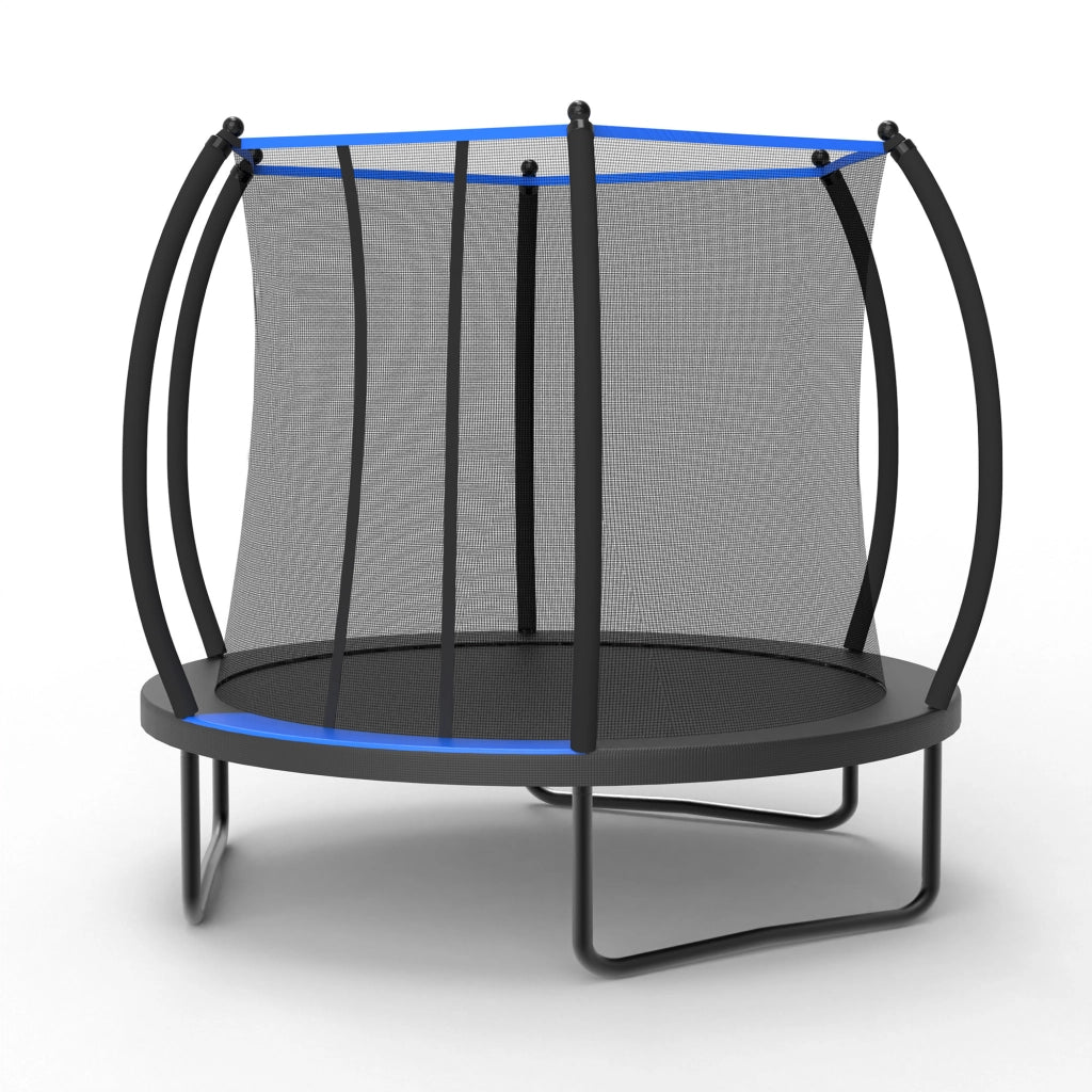 Trampolino per bambini da esterno con rete e scala ¨C Minimal ¨C 2,29 m di diametro