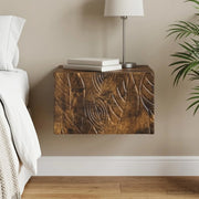 Mobiletto da notte a muro Rovere Fumo 49 x 34,5 x 20 cm 898795
