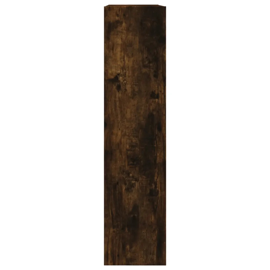 Scarpiera-Scaffale per scarpe Rovere Fumo 80x21x87,5 cm in Legno Multistrato