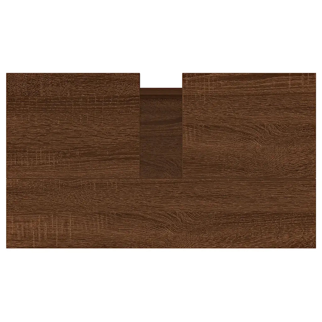 Armadietto Bagno Rovere Marrone 58x33x60cm in Legno Multistrato 831579