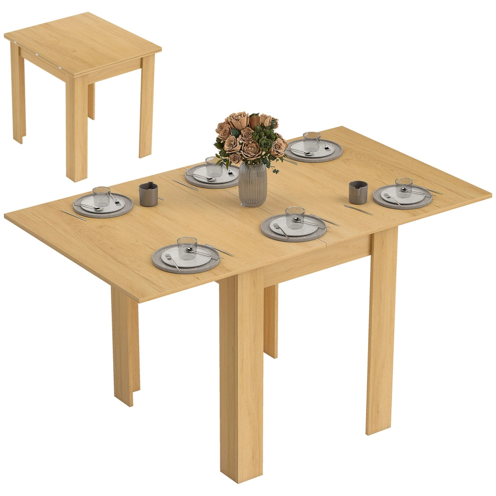 Tavolo da pranzo allungabile rettangolare ¨C zephmum ¨C 70-140 cm, legno naturale