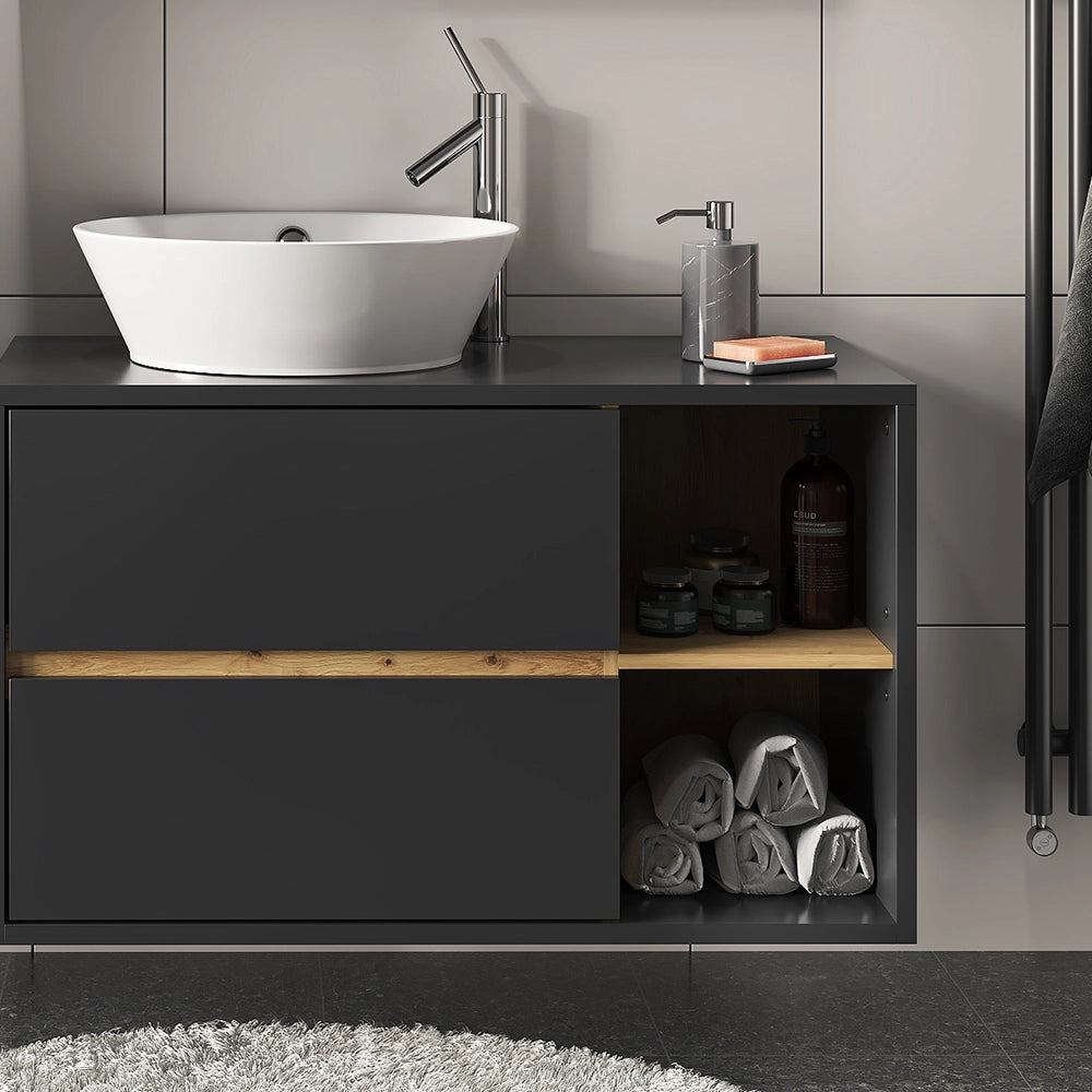 Vicco Mobile sottolavabo per bagno Antracite 100 x 60 cm