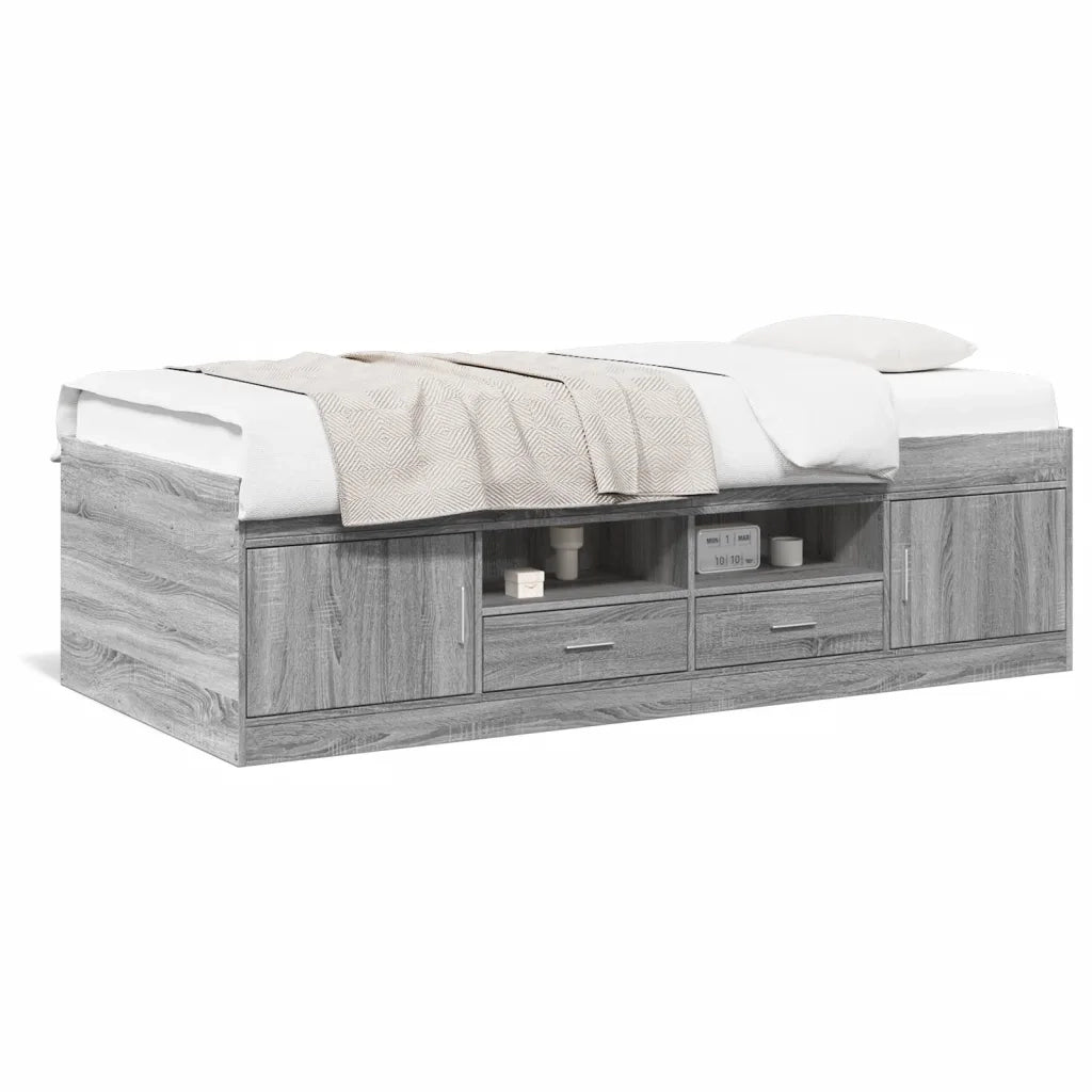 Divano Letto con Cassetti senza Materasso 100x200 cm