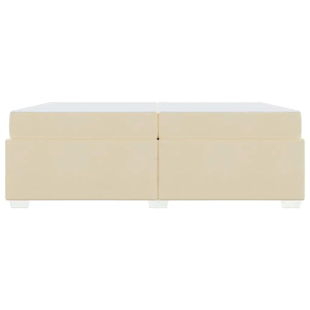 vidaXL Struttura del letto Crema 200 x 200 cm Tessuto