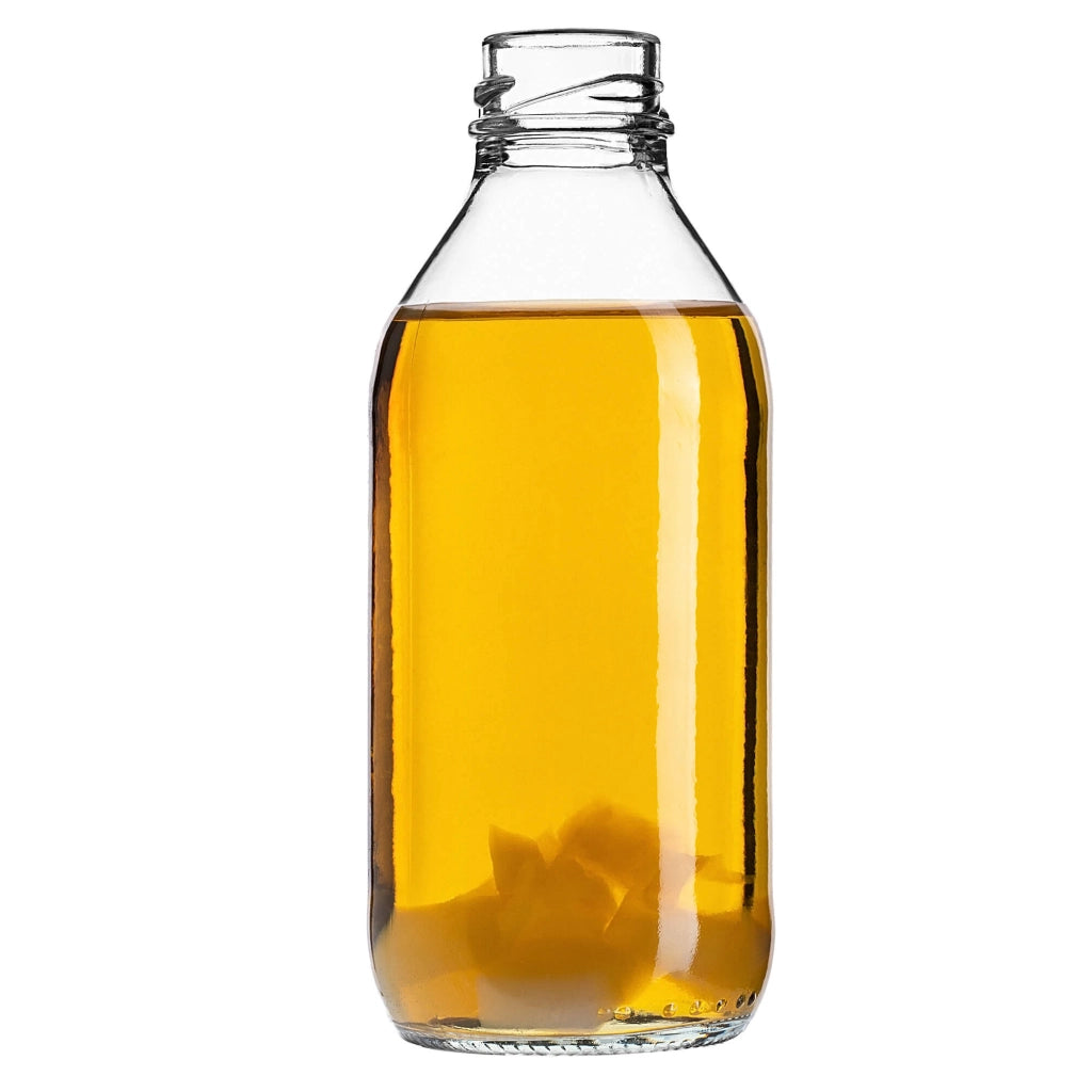 Bottiglia in vetro KADAX da 330 ml, bottiglie per vino, liquori, distillati clandestini, tappi Kubuś (10 pezzi).