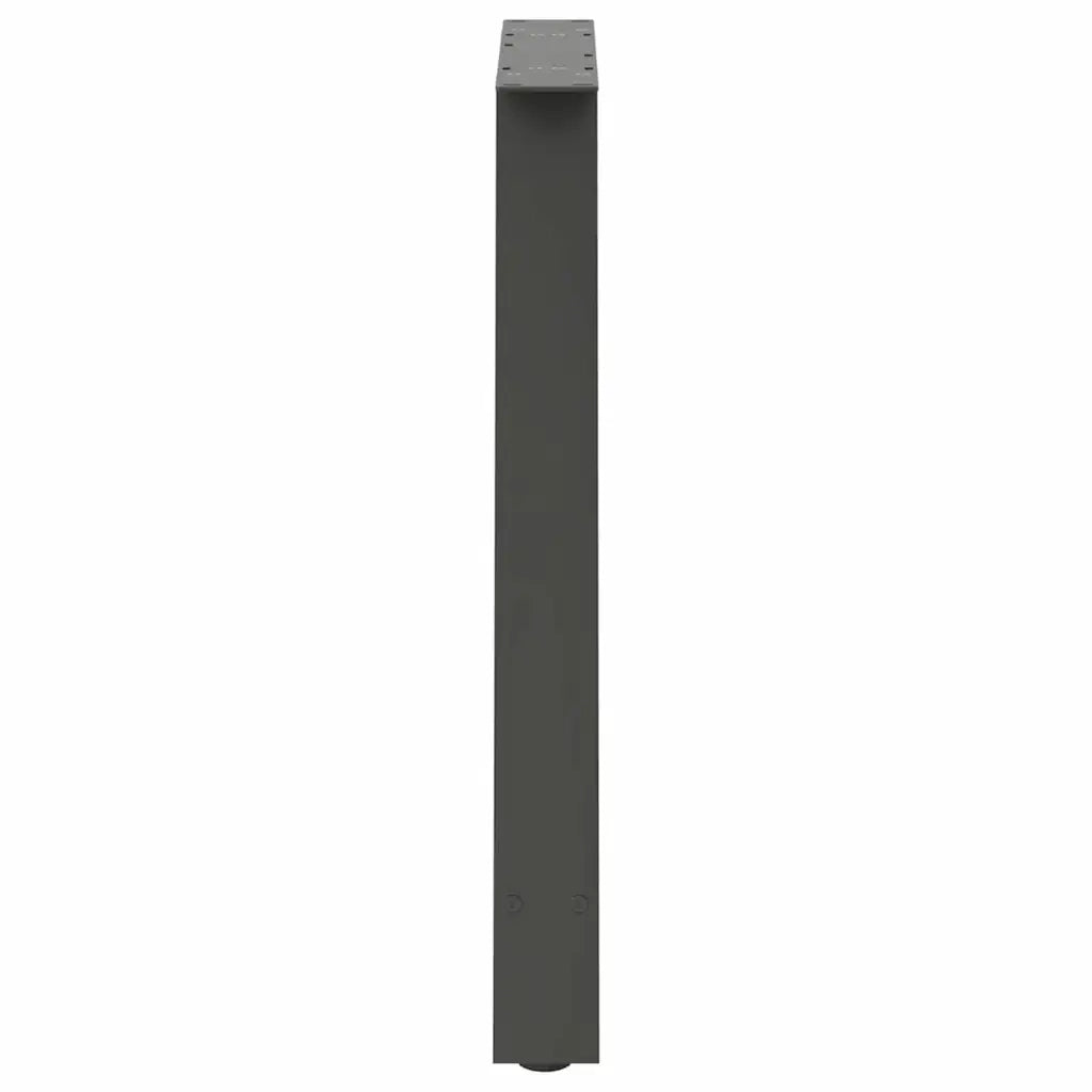 vidaXL Gambe per tavolo da pranzo a forma di A 2 pz Antracite 70x(72-73) cm Acciaio