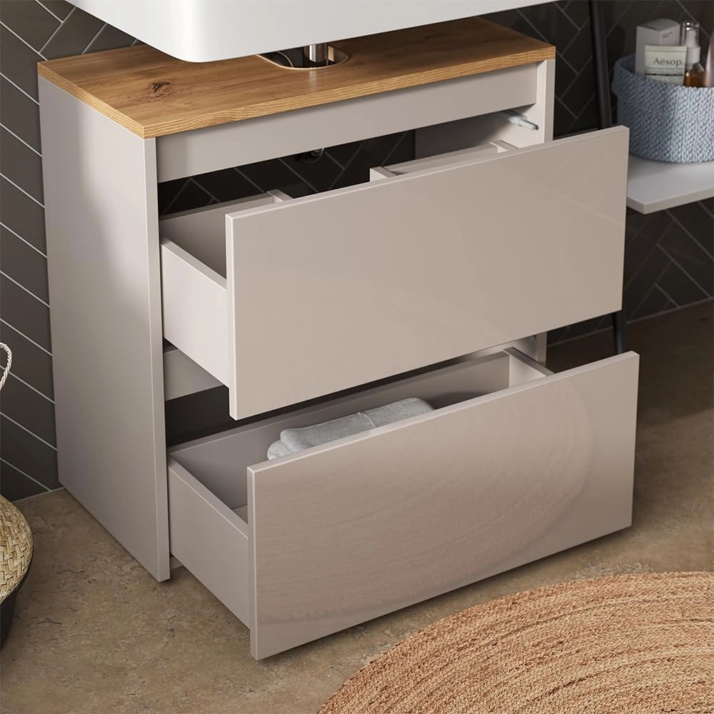Set di mobili da bagno Majest, Antracite/Artisan, 2 parti