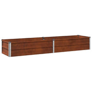 Letto rialzato da giardino Ruggine 160 x 40 x 24 cm cartone 8006325