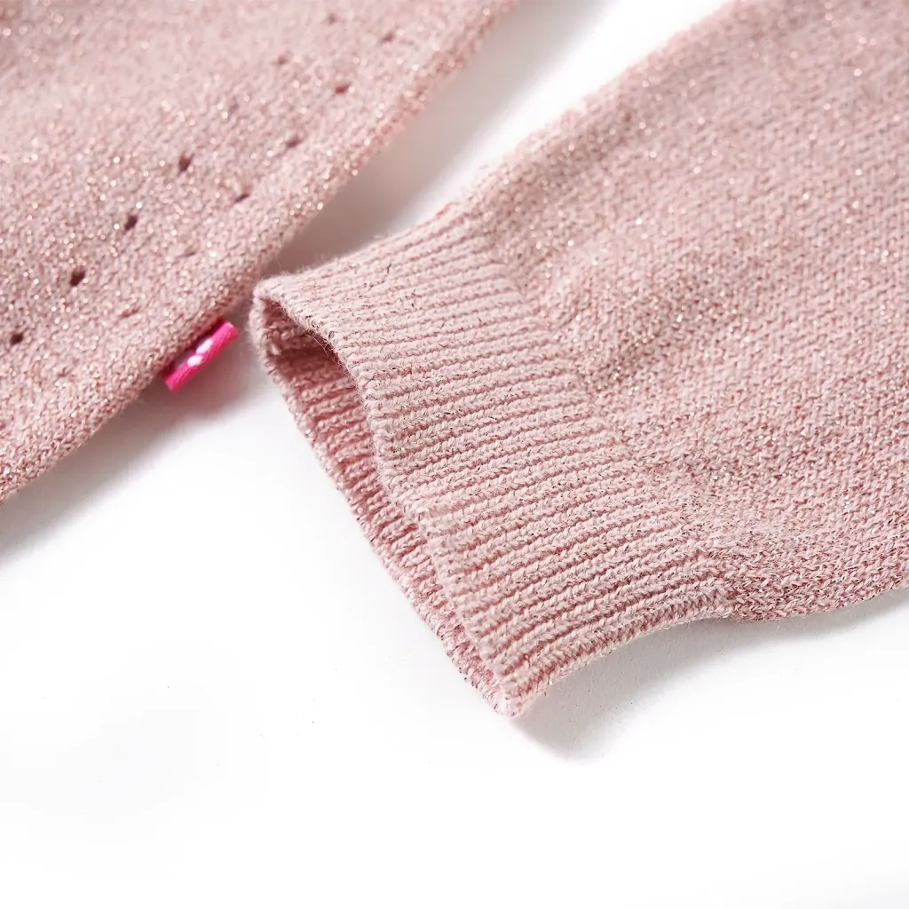 Cardigan da Bambina Lavorato a Maglia Rosa Tenue 116 14521