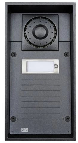 2N 9151101W Helios IP Force Videocitofono IP 1 Tasto Altoparlante 10 W Protezione IP69K colore Nero