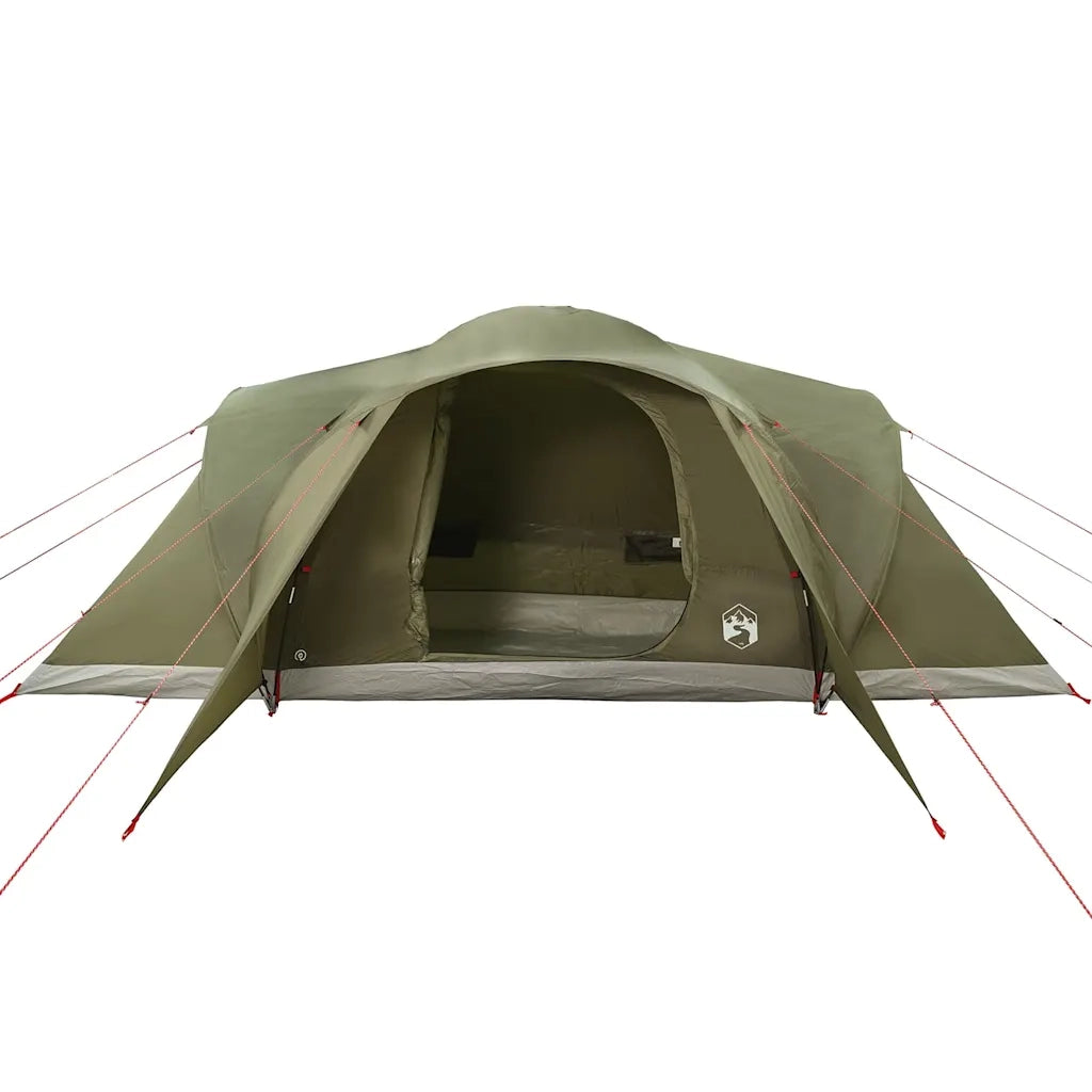 Tenda Familiare a Cupola 6 Persone Verde Oliva Impermeabile 4009470