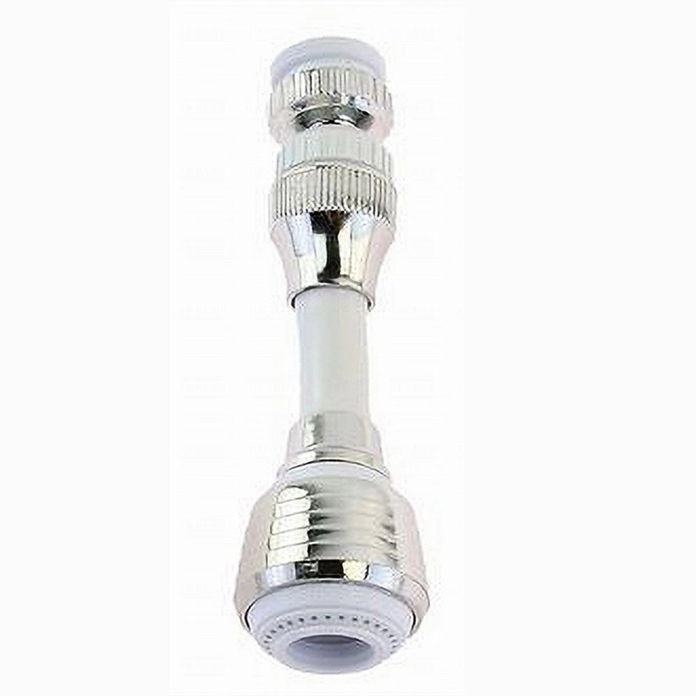 Trade Shop - Aeratore Rompigetto Lavello Rubinetto Cucina Cromato Snodato Bianco Cromo 87166 -