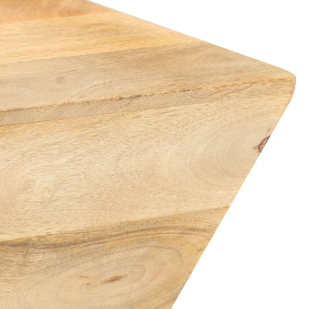 Tavolino da CaffÃ¨ a Forma di V 66x66x30 cm in Legno di Mango