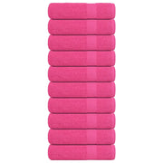 Asciugamani da Bagno 10 pz Rosa 100x150 cm 360 g/mÂ² 100% Cotone