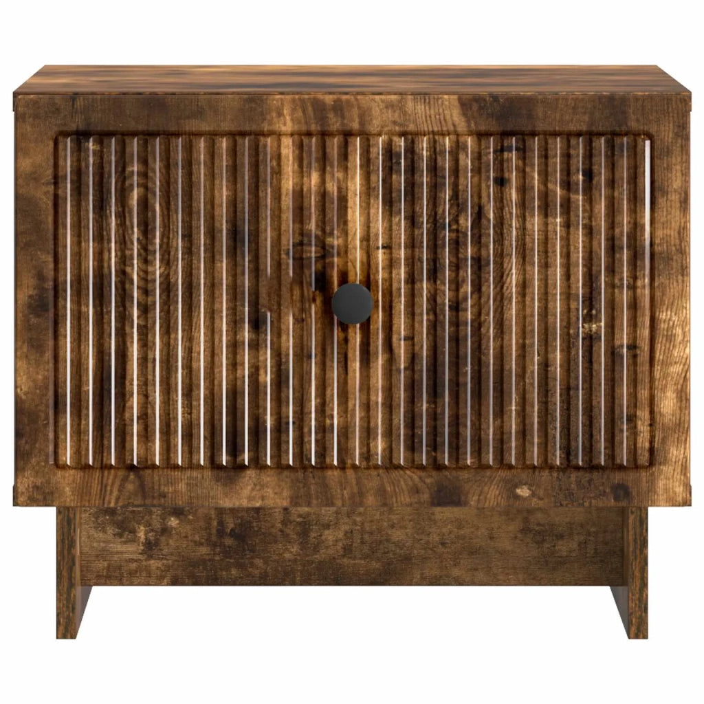 Tavolino da salotto | Tavolino da caff¨¨ | Tavolino da Soggiorno con cassetto Rovere Fumo 49 x 50 x 40 cm