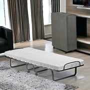Letto pieghevole Tellus, Brandina con rete 12 doghe, Materasso incluso, Lettino salvaspazio, 100% Made in Italy, 80x190h37 cm, Cover protettiva inclusa