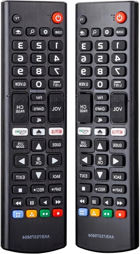 Comando universale per TV LG - 2-pack comando di ricambio - compatibile con LCD OLED QNED Nanocell - Smart TV - 4K UHD.