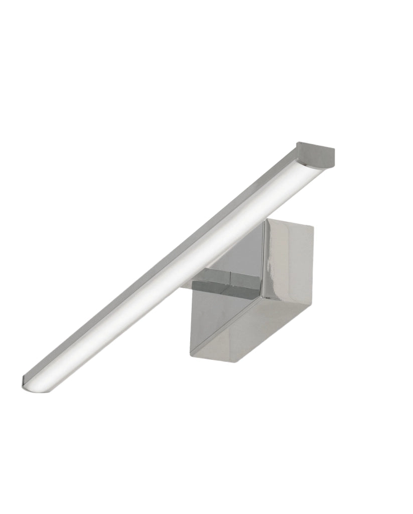 Nala Lampada da Parete LED Integrato 10W 1200lm 3000K IP44 Struttura in Metallo e Metacrilato Colore Cromo, Design Moderno ed Elegante