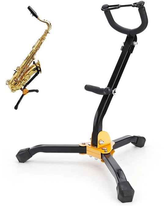 Saxofono Standaard Opvougbile - Regolabile - Leggero - Acciaio Inossidabile - Progettato Ergonomicamente - Sostenibile - Standaard per Saxofono