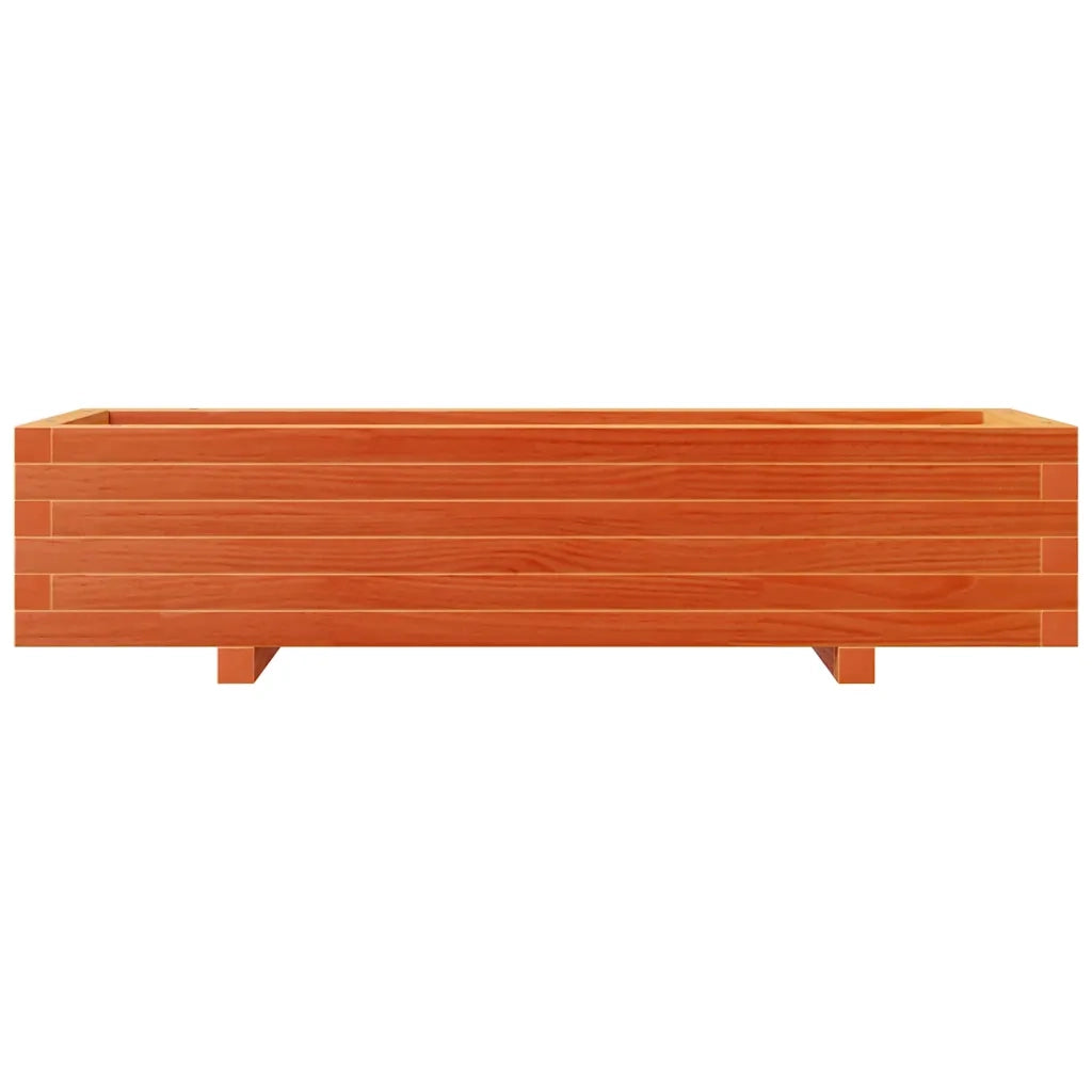 vidaXL Fioriera Giardino Marrone Cera 110x40x26,5 cm in Legno di Pino