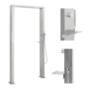 Doccia da Giardino in Acciaio Inox a Doppio Getto cod mxl 47274